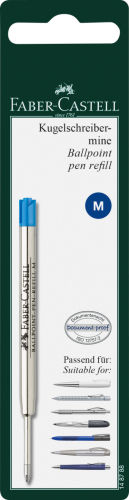 WKŁAD DO DŁUGOPISU NA BLISTRZE M NIEBIESKI FABER-CASTELL