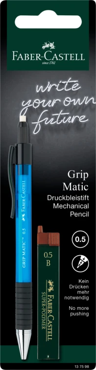 OŁÓWEK AUT. GRIP MATIC 1375 0,5 MM + 12 WKŁADÓW  FABER-CASTELL