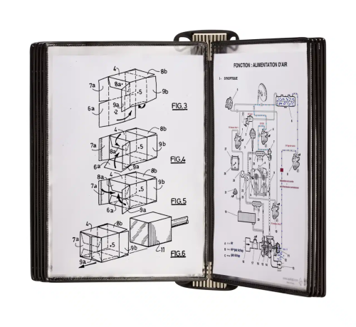 MAGNETYCZNY SYSTEM NAŚCIENNY DJOIS x TARIFOLD PRO A4 Z 10 PANELAMI PVC