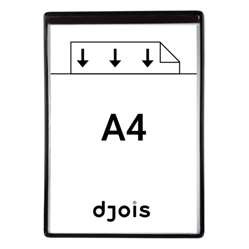 MAGNETYCZNY PANEL PREZENTACYJNY DJOIS x TARIFOLD A4 5 SZT. CZARNY