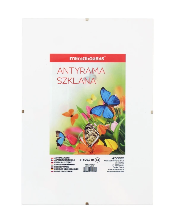 ANTYRAMA 40X60CM SZKŁO MEMOBOARDS