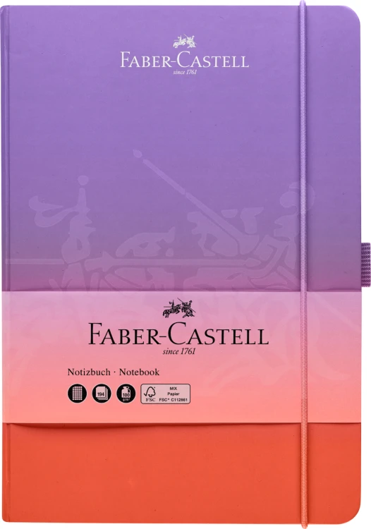 NOTATNIK A5 194K PAPIER 100G TWARDA OPRAWA PUNCHY MELON FABER-CASTELL