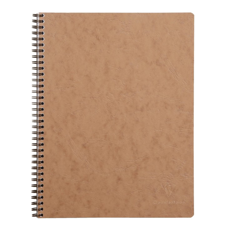 KOŁONOTATNIK NOMADDICT (AGE BAG) A4+ (22,5X29,7 CM),  W KRATKĘ, 80 PERF. KARTEK, BEŻOWY CLAIREFONTAINE_x000D_