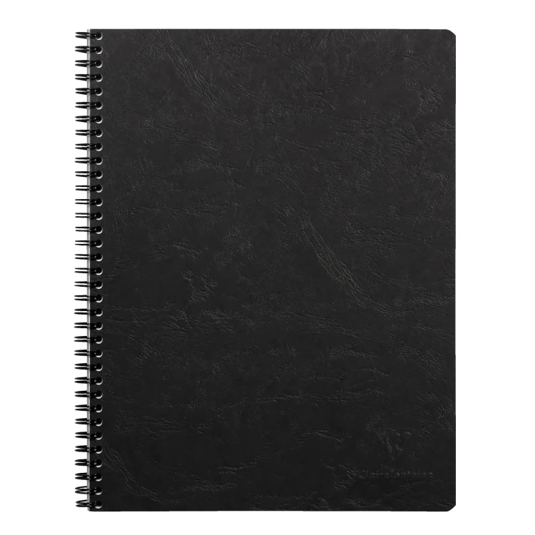 KOŁONOTATNIK NOMADDICT (AGE BAG) A4+ (22,5X29,7 CM), W LINIE, 80 PERF. KARTEK, CZARNY CLAIREFONTAINE