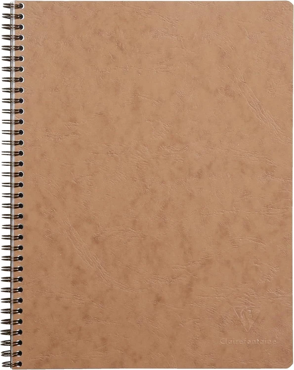 KOŁONOTATNIK NOMADDICT (AGE BAG), 22,5 x29,7 CM, W LINIE, 80 PERFOROWANYCH KARTEK, BEŻOWY CLAIREFONTAINE_x000D_