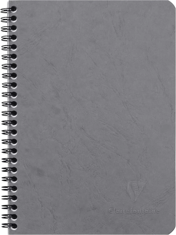 KOŁONOTATNIK NOMADDICT (AGE BAG), 14,8 x21 CM, W LINIE, 50 KARTEK, SZARY CLAIREFONTAINE_x000D_