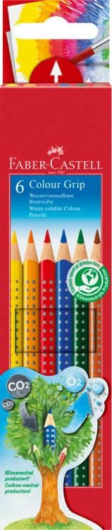 KREDKI GRIP 2001 6 KOL. OPAKOWANIEKARTONOWE FABER-CASTELL