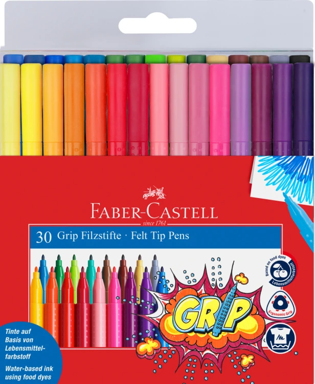 FLAMASTRY GRIP 30 KOL. W ETUI FABER-CASTELL