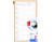 Tablica planer MEMOBE, tygodniowy, nadruk w kolorze czarnym, EN, rama drewniana, 30x60 cm