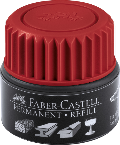 TUSZ DO NAPEŁNIANIA MARKERA PERMANENTNEGO GRIP 1505 CZARWONY FABER-CASTELL