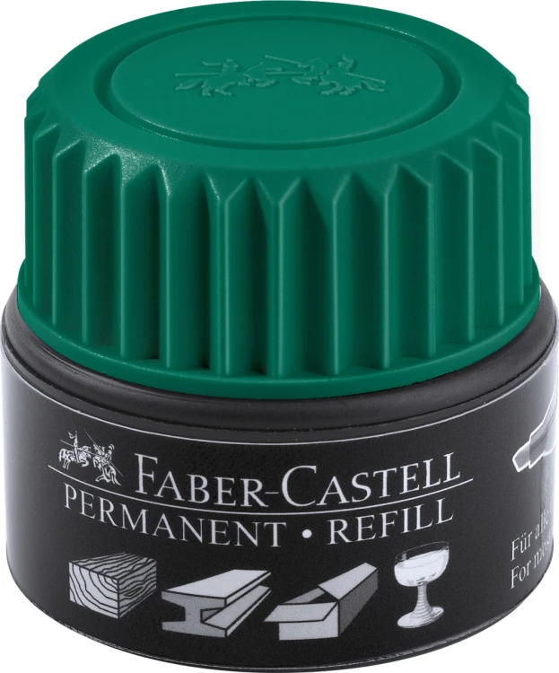 TUSZ DO NAPEŁNIANIA MARKERA PERMANENTNEGO GRIP 1505 ZIELONY FABER-CASTELL