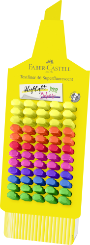 ZAKREŚLACZ 1546 NEONOWY DISPLAY KARTONOWY 60 SZT. FABER-CASTELL