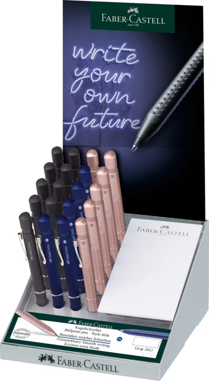 DŁUGOPIS GRIP 2011 DISPLAY 20 SZT. FABER-CASTELL