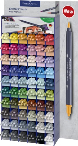 PISAK GOLDFABER SKETCH DWUSTRONNY, DISPLAY 300 SZT. FABER-CASTELL