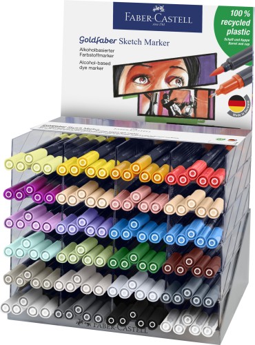 PISAK GOLDFABER SKETCH DWUSTRONNY, DISPLAY 120 SZT. FABER-CASTELL