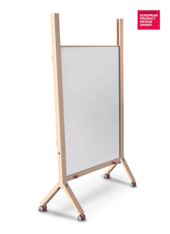 Flipchart MemoBe idea WOOD, powierzchnia suchościeralna magnetyczna, 80x120xh180 cm