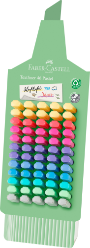 ZAKREŚLACZ 1546 PASTELOWY DISPLAY KARTONOWY 60 SZT. FABER-CASTELL