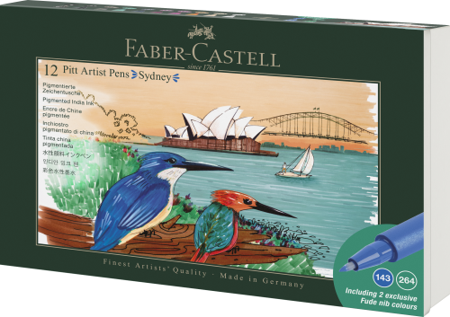 ZESTAW PITT ARTIST PEN SYDNEY 12 SZT. FABER-CASTELL
