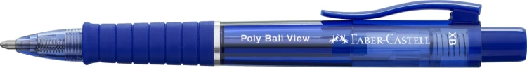 DŁUGOPIS POLY BALL VIEW NIEBIESKI (ADMIRAL BLUE) FABER-CASTELL
