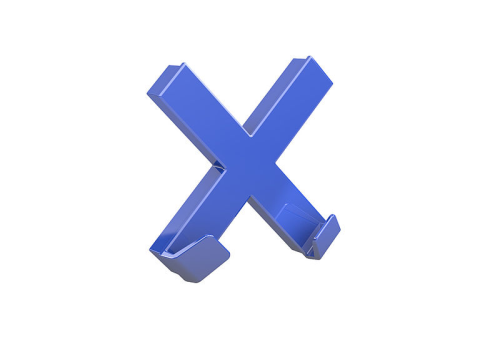 MAGNES MEGA MAGNET CROSS XL 90x90mm NIEBIESKI DAHLE
