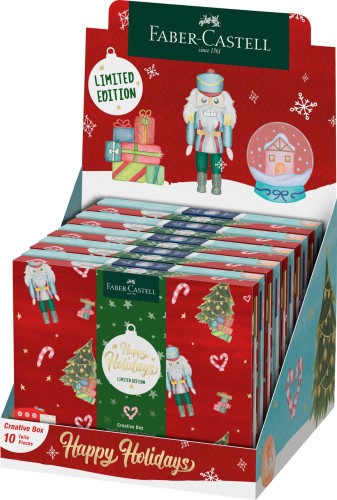 ZESTAW KREATYWNY GOLDFABER 5 X FROSTY WINTER, 5 X  HAPPY HOLIDAYS DISPLAY FABER-CASTELL
