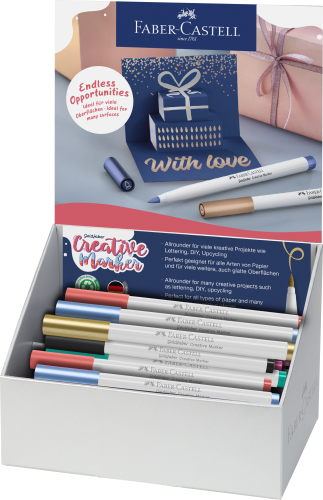 PISAK KREATYWNY GOLDFABER B (PĘDZELKOWA) DISPLAY 50 SZTUK MIX KOLORÓW FABER-CASTELL
