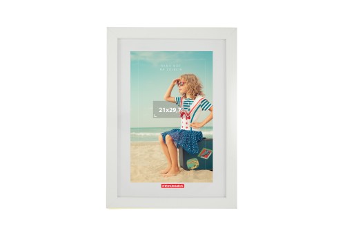 RAMKA NA ZDJĘCIA 500x400mm W RAMIE MDFBIAŁEJ MEMOBOARDS
