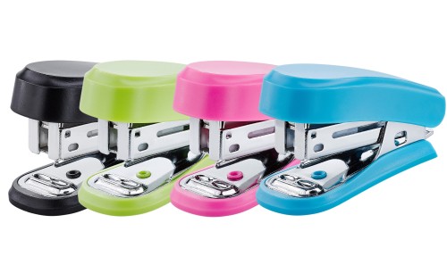 ZSZYWACZE MINI NOVUS ZESTAW 12 szt. MIX KOLORÓW + ZSZYWKI 24/6 BLISTER