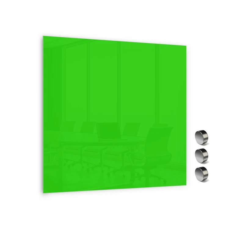 TABLICA SZKLANA MAGNETYCZNA 1000X1000MMZIELONA  (064)