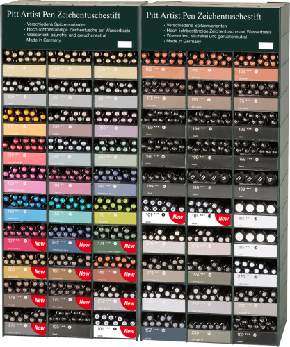 PITT ARTIST PEN DISPLAY x 576 SZT. FABER-CASTELL