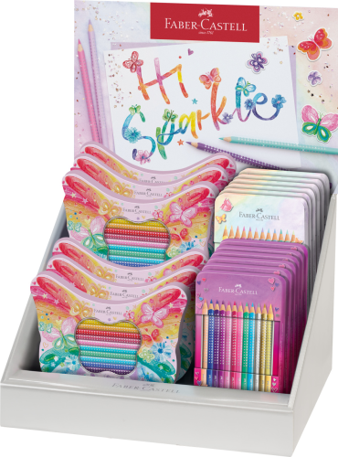 DISPLAY SPARKLE 18 SZT. (6 X KREDKI SPARKLE KOL. PASTELOWE, 6 X KREDKI SPARKLE KOL. STANDARDOWE, 6 X KREDKI SPARKLE ZEST