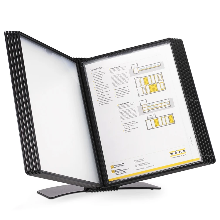 BIURKOWY SYSTEM PREZENTACYJNY BLACK EDITION Z 10 PANELAMI EASY LOAD DJOIS x TARIFOLD