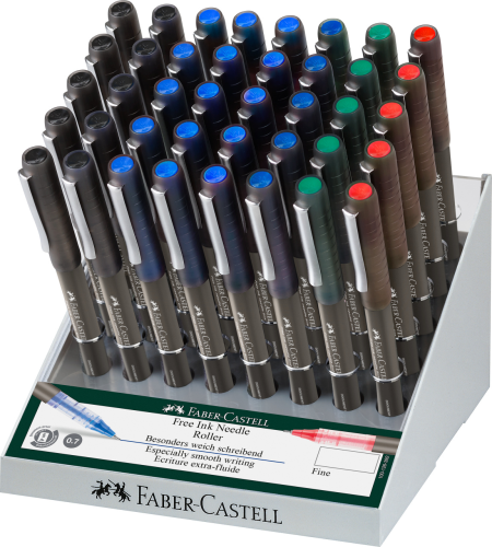 CIENKOPIS KULKOWY FREE INK NEEDLE 0,7 MMDISPLAY 40 SZT. FABER-CASTELL