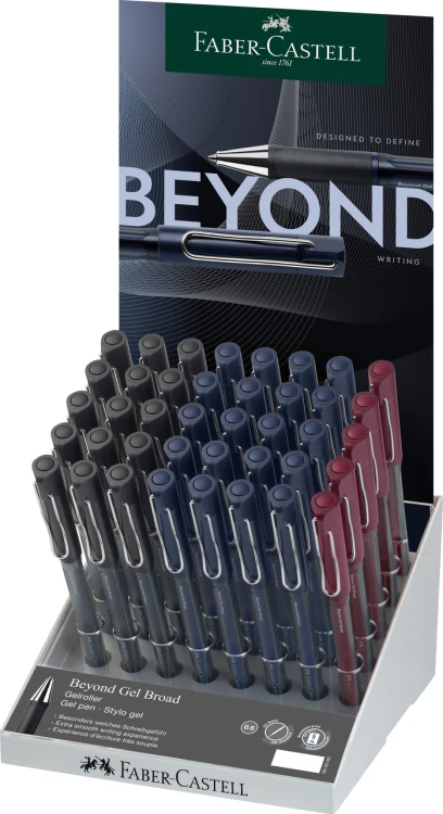 DŁUGOPIS ŻELOWY BEYOND 1.0 MM DISPLAY 40 SZT. FABER-CASTELL