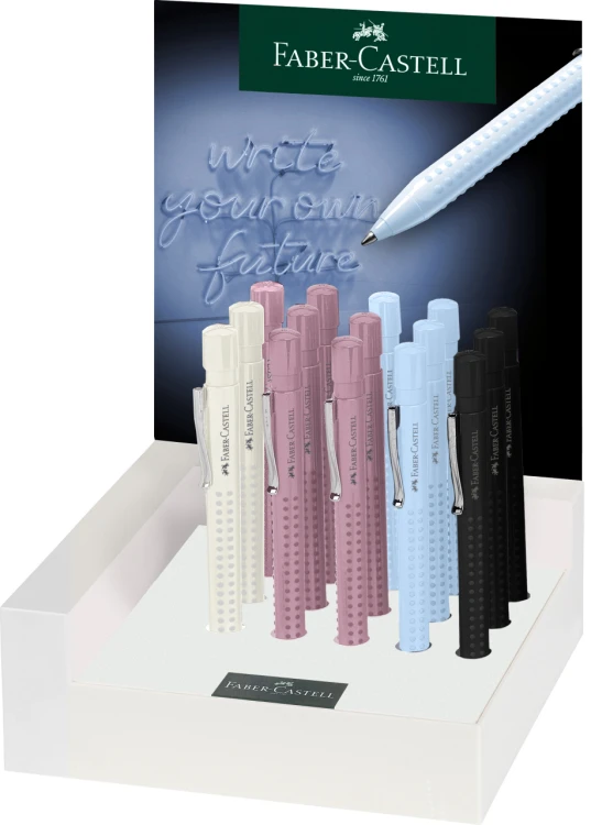 DŁUGOPIS GRIP 2010 HARMONY DISPLAY 15SZT. FABER-CASTELL