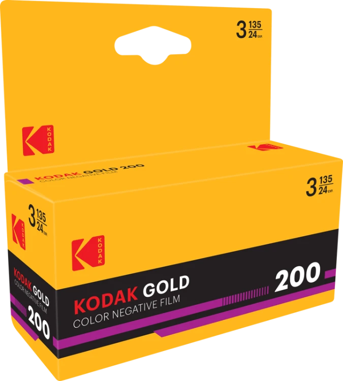 Film Eastman Kodak Gold 200 135-24 exp 3-pack Horizontal