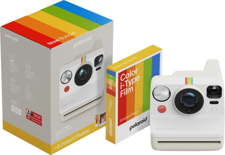 Wkłady Polaroid Now Gen 3 Pebble White bundle with Color Film (8 photos)
