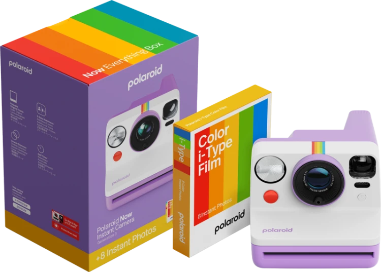 Wkłady Polaroid Now Gen 3 Purple bundle with Color Film (8 photos)