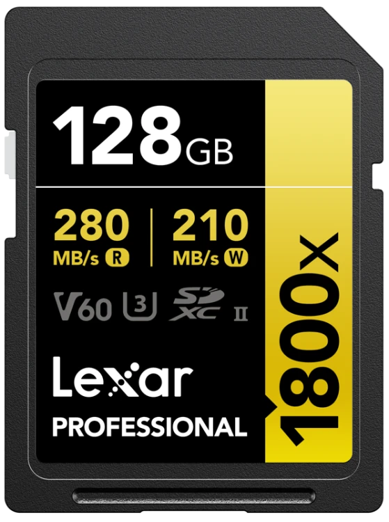Karta pamięci Lexar SDXC Pro 1800x U3 UHS-II R280/W210 (V60) 128GB