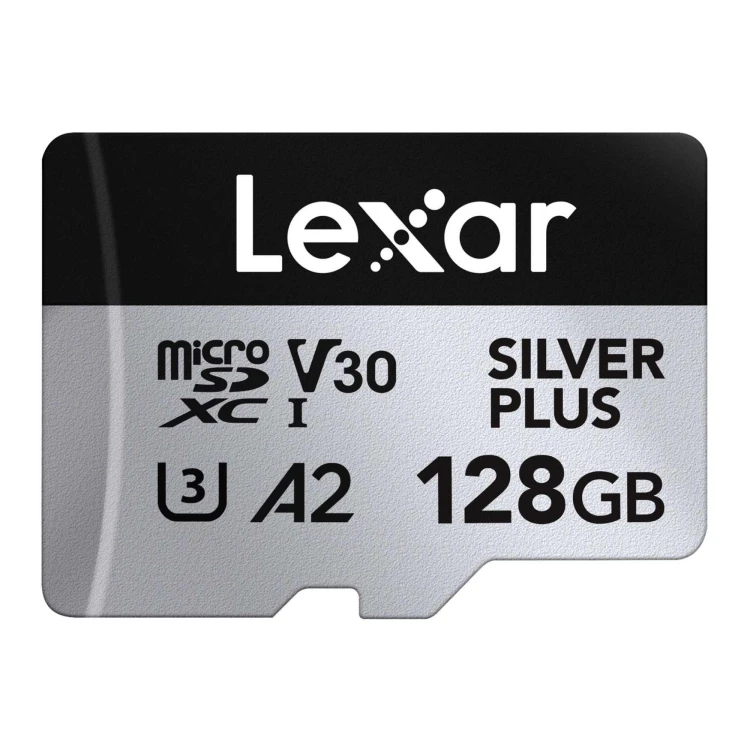 Karta pamięci Lexar High-Performance Silver Plus microSDXC 128GB + adapter