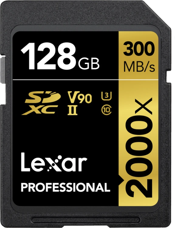 Karta pamięci Lexar SDXC Pro 2000X UHS-II U3 R300/W260 (V90) 128GB