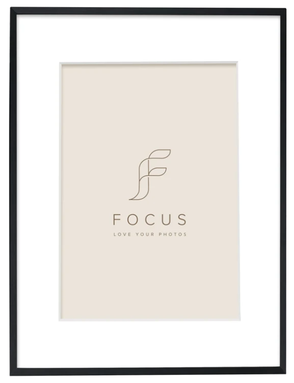Ramka na zdjęcia Focus Aster Black 20x25/PP 15x20