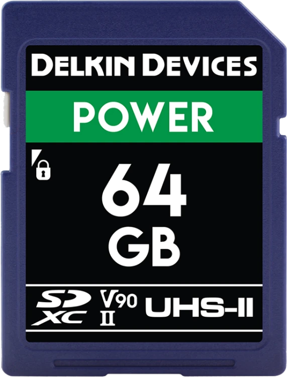 Karta pamięci Delkin SDXC Power 2000X UHS-II U3 (V90) R300/W250 64GB