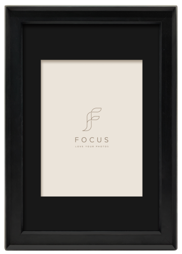 Ramka na zdjęcia Focus Darcey Black 20x30/PP 15x20