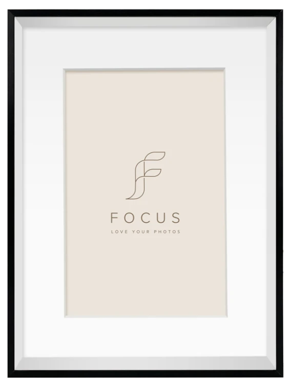 Ramka na zdjęcia Focus Aster Box Frame Black 40x50/PP 30x40