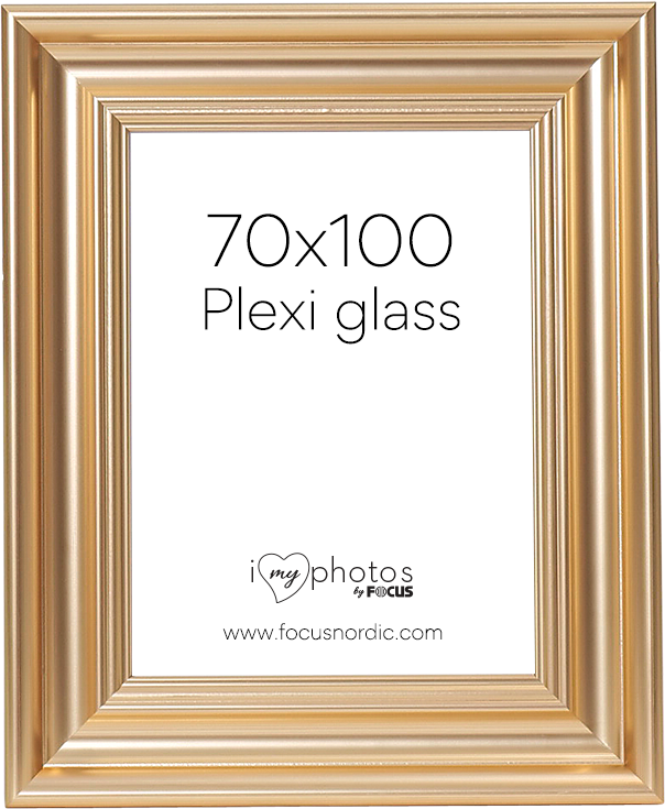 Ramka na zdjęcia Focus Charleston Gold 70x100 Plexiglass