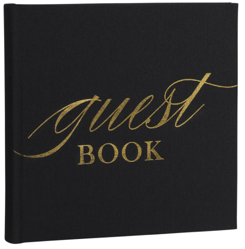 Focus Base Line Canvas Album 20x20 Guestbook Black
