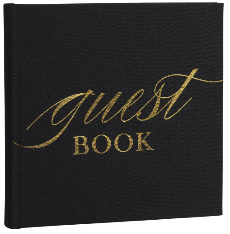 Focus Base Line Canvas Album 20x20 Guestbook Black
