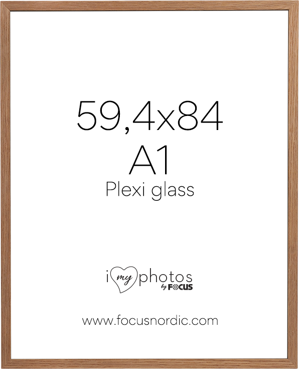 Ramka na zdjęcia Focus Soul Oak veneer 59,4X84 Plexi