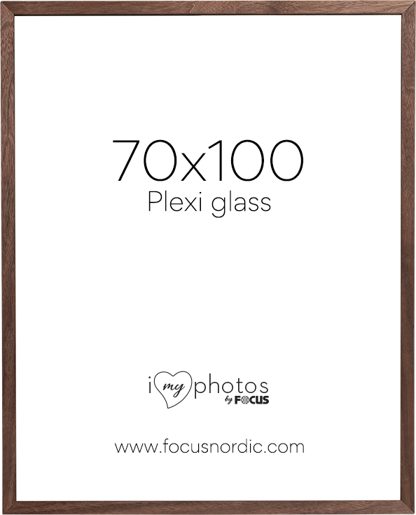 Ramka na zdjęcia Focus Soul Walnut veneer 70X100 Plexi